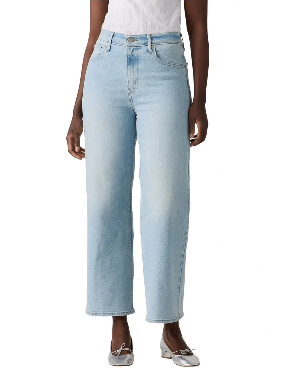 Levi's Women's High-Rise Wide Leg Jean, Light Blue, 8 - NWT